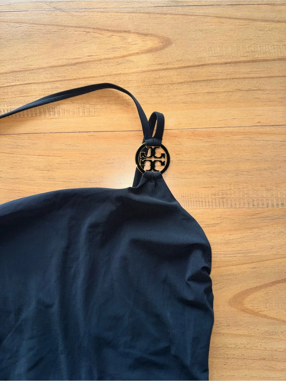 Tory Burch One-Shoulder Black One Piece Swimsuit Woman’s Size M